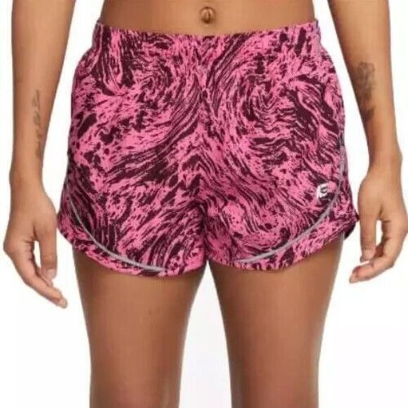 Nike DQ6673-684 Women's Sz M Pink/Maroon Dri-FIT Icon Clash Tempo Running Shorts - Picture 7 of 8
